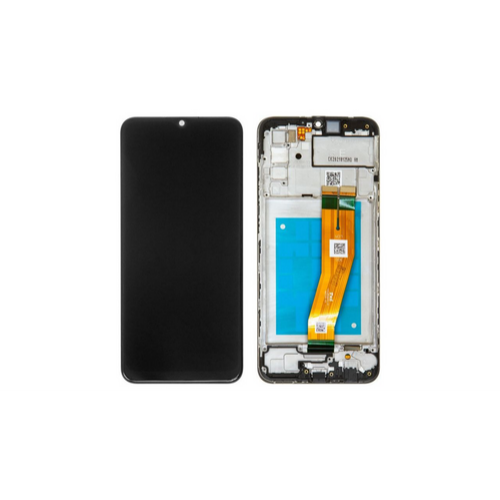 ORIGINAL (Avec châssis) Écran LCD Samsung Galaxy A02S (A025G) Noir