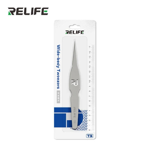 RELIFE Wide-body sharp-tip tweezers T3