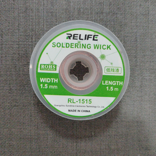 Mèche à dessouder Relife (L : 1,5 m, l : 1,5 m) RL-1515