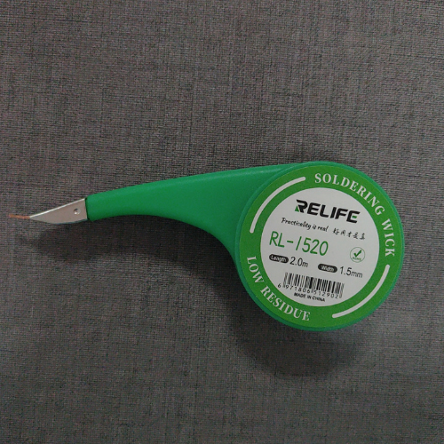 Relife soldering wick(L 2.0M. W:1.5MM) RL-1520