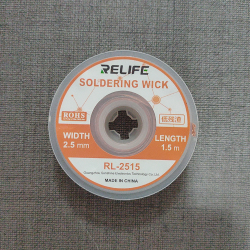 Mèche à dessouder Relife (L : 1,5 m, l : 2,5 mm) RL-2515