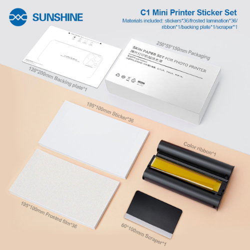 Ensemble d'autocollants pour imprimante photo Sunshine Sunshine (c1)