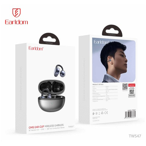 Earldom OWS Ear-Cup Wireless Earbuds White ET-TWS47