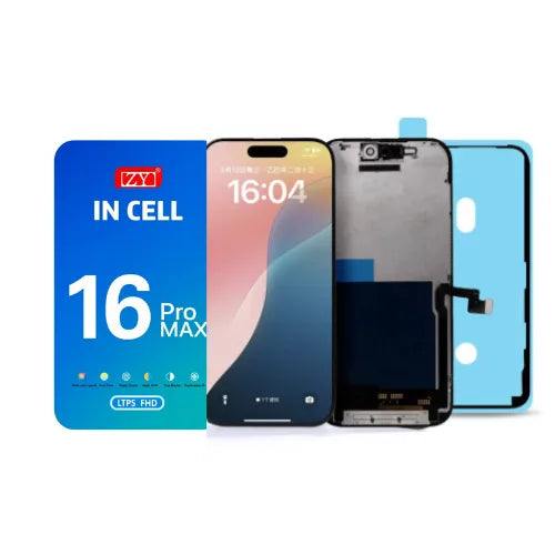 ZY INCELL FHD 1080P - 120 Hz (LTPS) ÉCRAN LCD IPHONE 16 PRO MAX NOIR