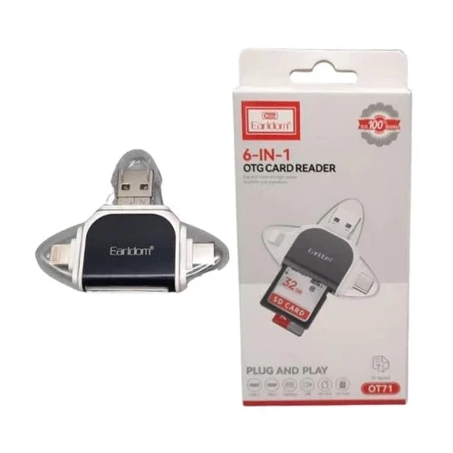 Earldom 6-in-1 OTG Card Reader ET-OT71