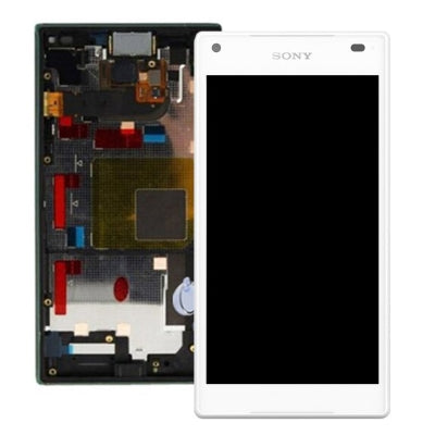 Écran LCD + écran tactile + Cadre interchangeable (A) Sony Xperia Z5 Compact (E5803/E5823) Blanc