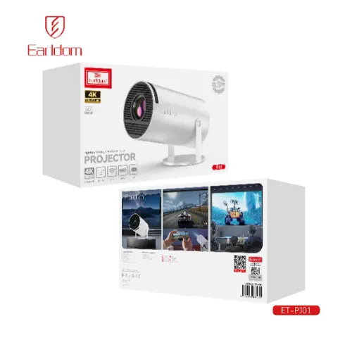 Earldom Highlight Coating Lens Auto Focus Projector ET-PJ01