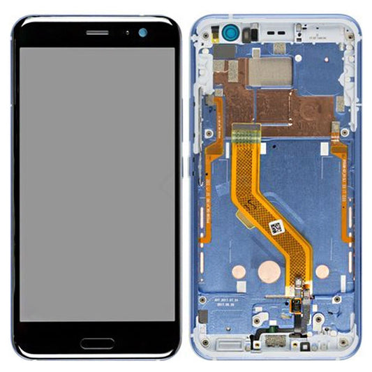 Écran LCD + écran tactile + Cadre incl. Fingerprint Sensor - HTC U11 Amazing Silver