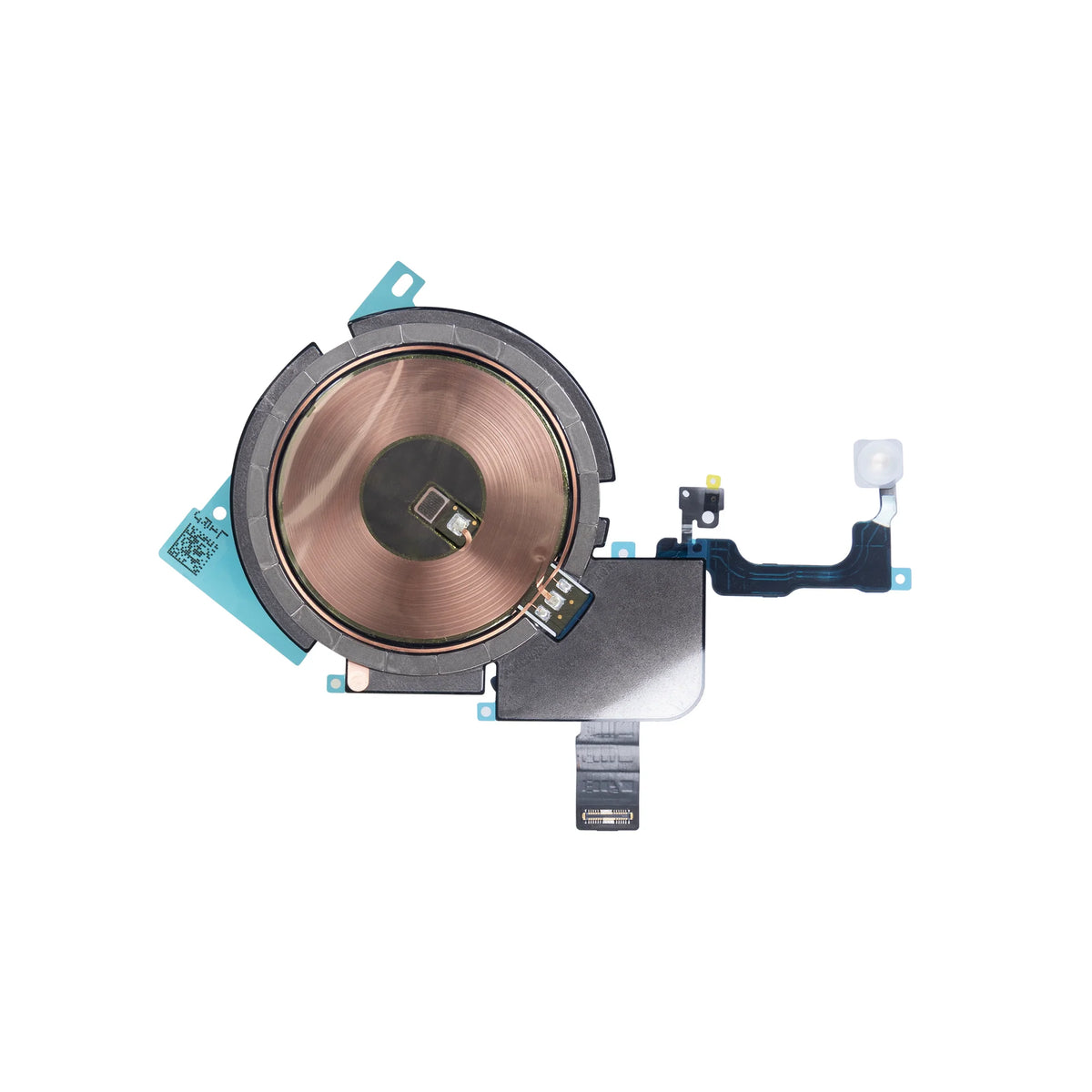 Module charge sans fil/NFC + nappe lampe torche (ORIGINAL) iPhone 15 PRO MAX