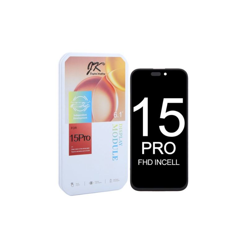 JK FHD/ LTPS INCELL ÉCRAN LCD IPHONE 15 PRO NOIR