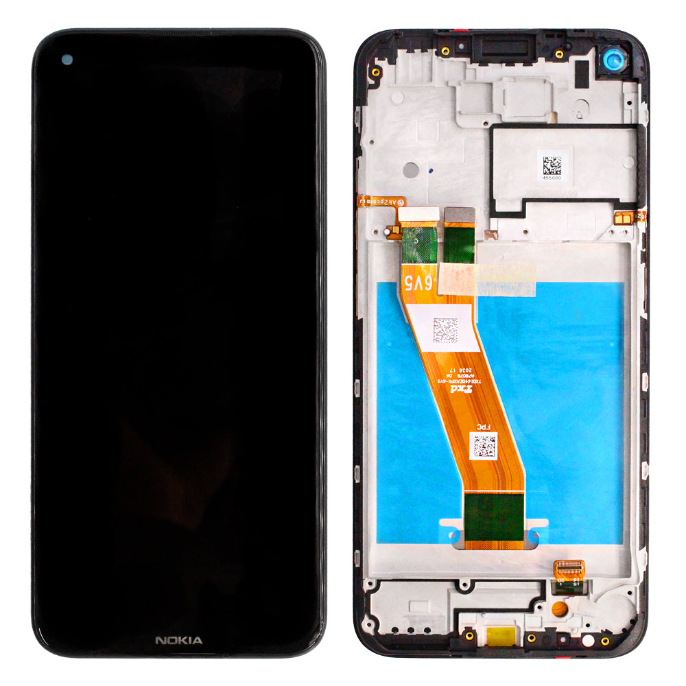 Écran LCD + écran tactile + Cadre - HQ3160AX36000 - Nokia 3.4 (TA-1283; TA-1285; TA1288) Noir