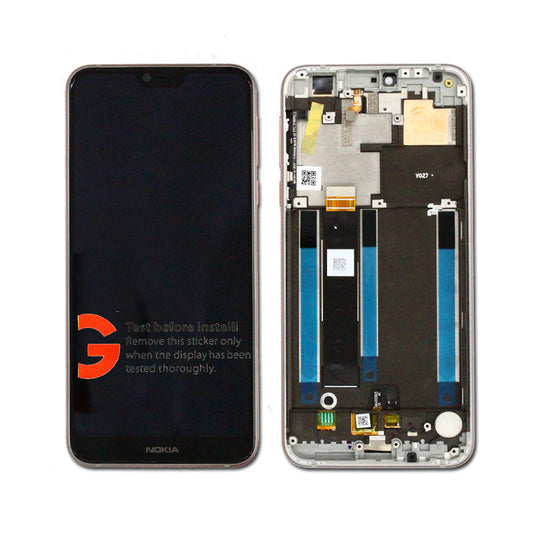Écran LCD + écran tactile + Cadre Nokia 7.1 (TA-1085 TA-1095 TA-1096 TA-1100) 20CTLSW0001 Steel