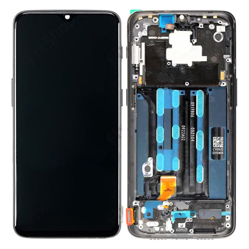 Écran LCD + écran tactile + Cadre 2011100040 OnePlus 6T (A6013) Miroir Noir