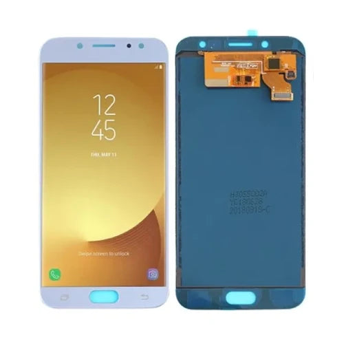 SERVICE PACK (Sans Châssis) Écran LCD Samsung Galaxy J7 PRO 2017 (J730F) Bleu / Argent