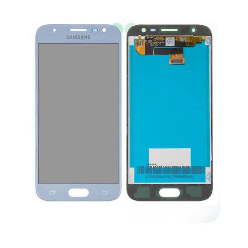 ORIGINAL (Sans châssis) Écran LCD Samsung Galaxy J3 PRO 2017 (J330F) Bleu / Argent