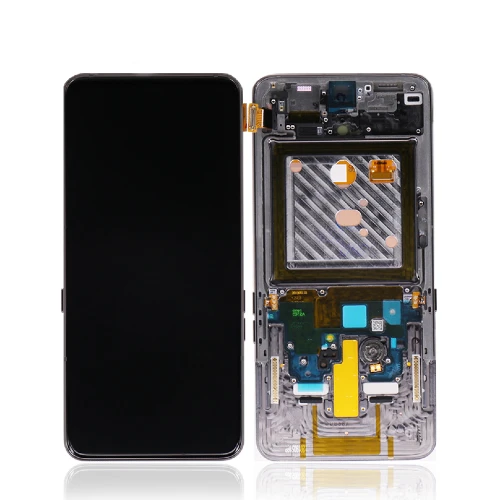 ORIGINAL (Avec châssis) Écran LCD Samsung Galaxy A80 (A805F) Blanc Fantôme