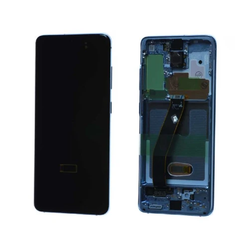 OLED (Avec châssis) ECRAN Complet LCD SAMSUNG GALAXY S20 4G/5G (G980F/G981B) Nuage bleu