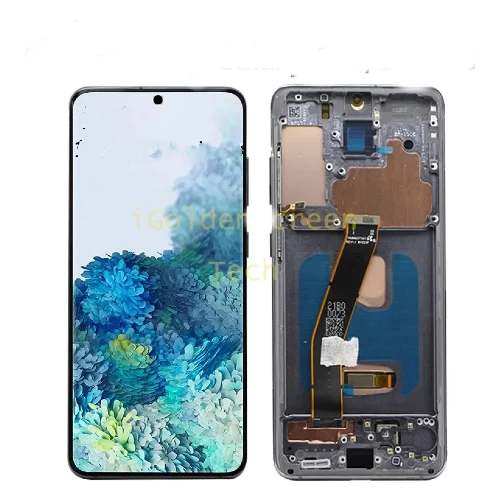 OLED (Avec châssis) ECRAN Complet LCD SAMSUNG GALAXY S20 4G/5G (G980F/G981B) Gris cosmique