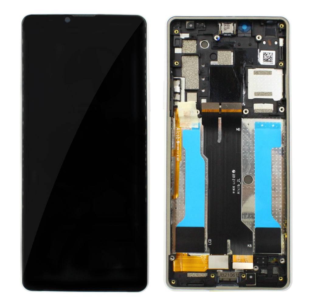 Écran LCD + écran tactile + cadre - A5034093A - Sony Xperia 10 III (XQ-BT52) Blanc